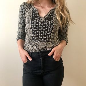 Lucky Brand 3/4 length top